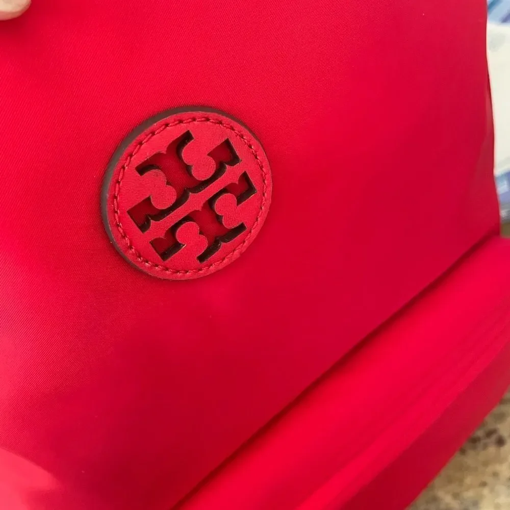 New Tory Burch Ella backpack  nylon in red ❣️